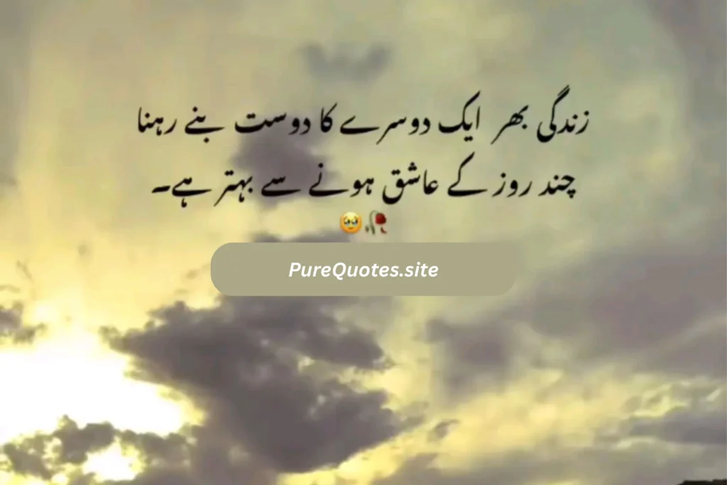 Friendship Quotes in Urdu